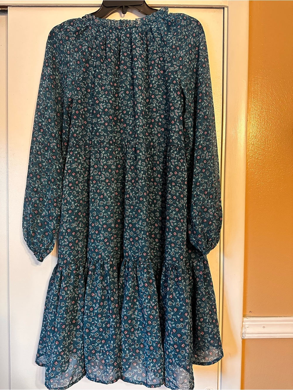 Studio Teal Floral Midi Dress - Picture 6 of 7
